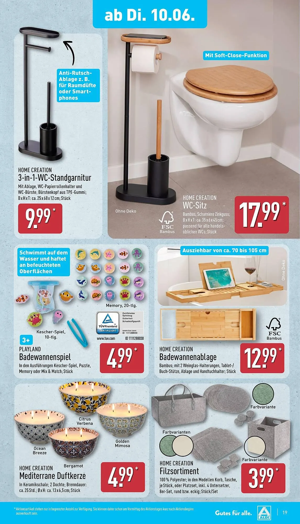 Aldi Nord Prospekt von 10. Juni bis 14. Juni 2025 - Prospekt seite 19