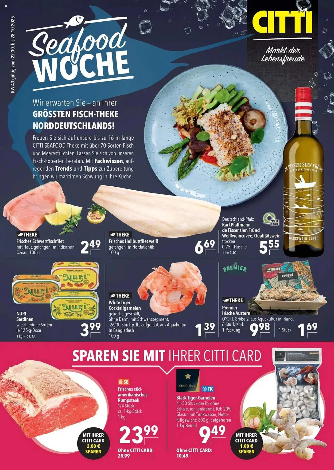 CITTI Markt Prospekt von 22. Oktober bis 28. Oktober 2025 - Prospekt seite 1