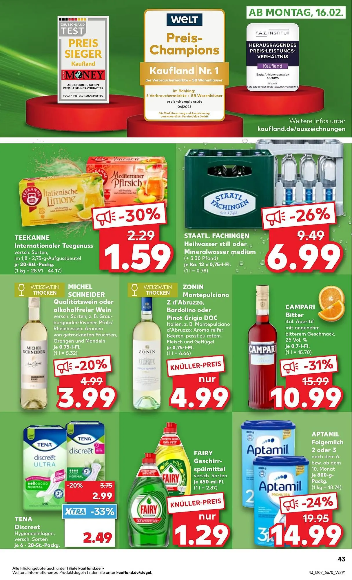 Kaufland Prospekt von 12. Februar bis 18. Februar 2026 - Prospekt seite 43