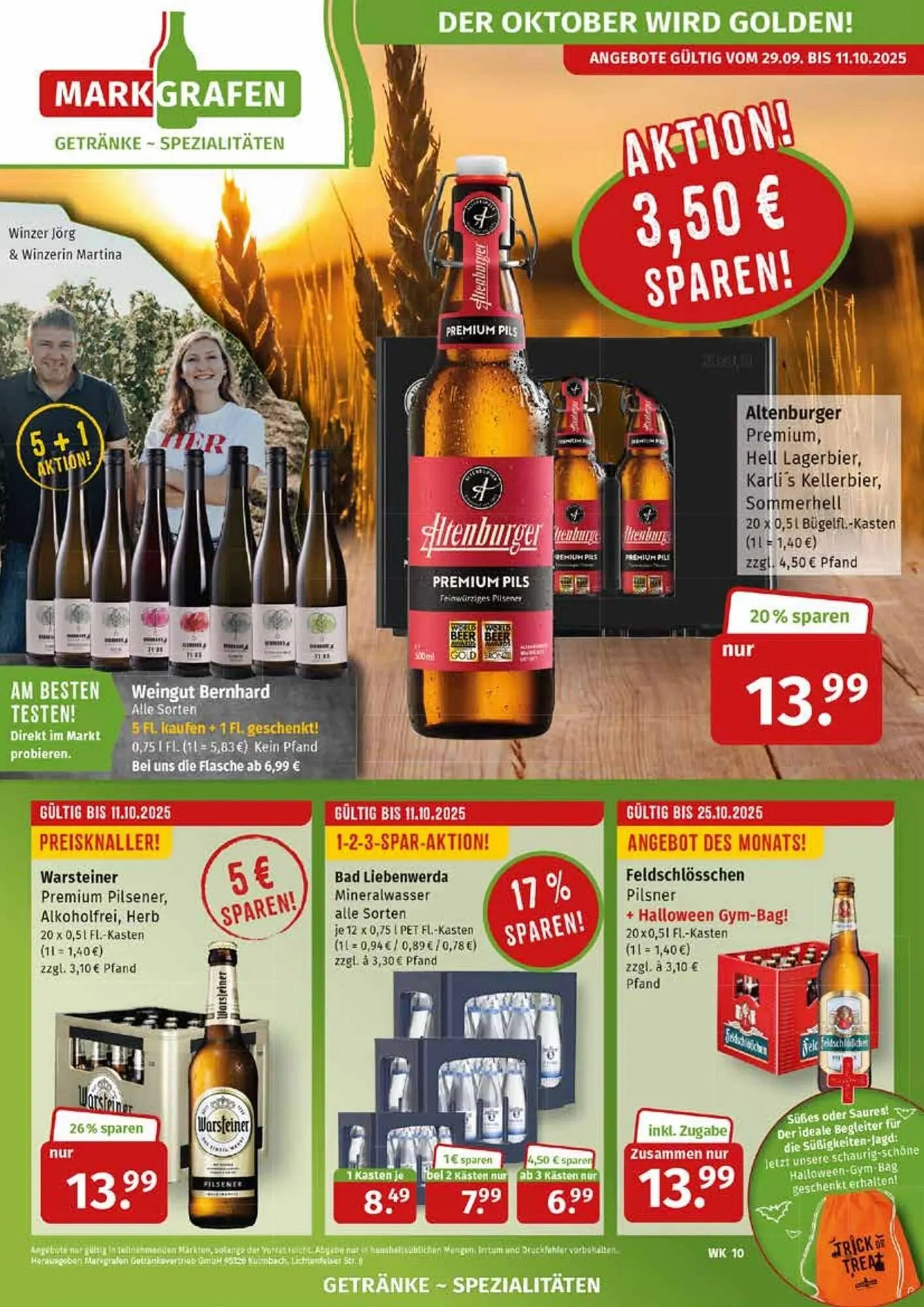 Markgrafen Prospekt von 29. September bis 26. Oktober 2025 - Prospekt seite 1
