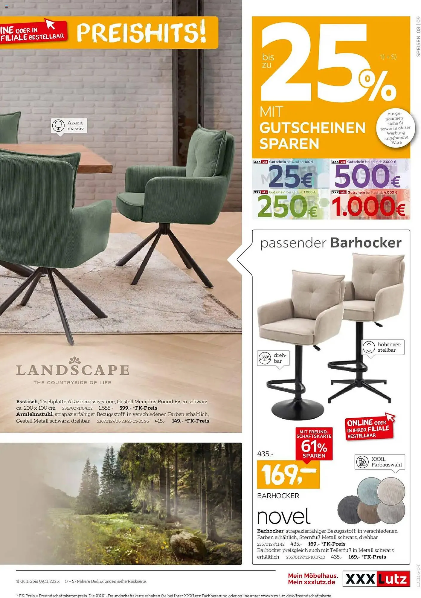 XXXLutz Prospekt von 26. Oktober bis 9. November 2025 - Prospekt seite 9