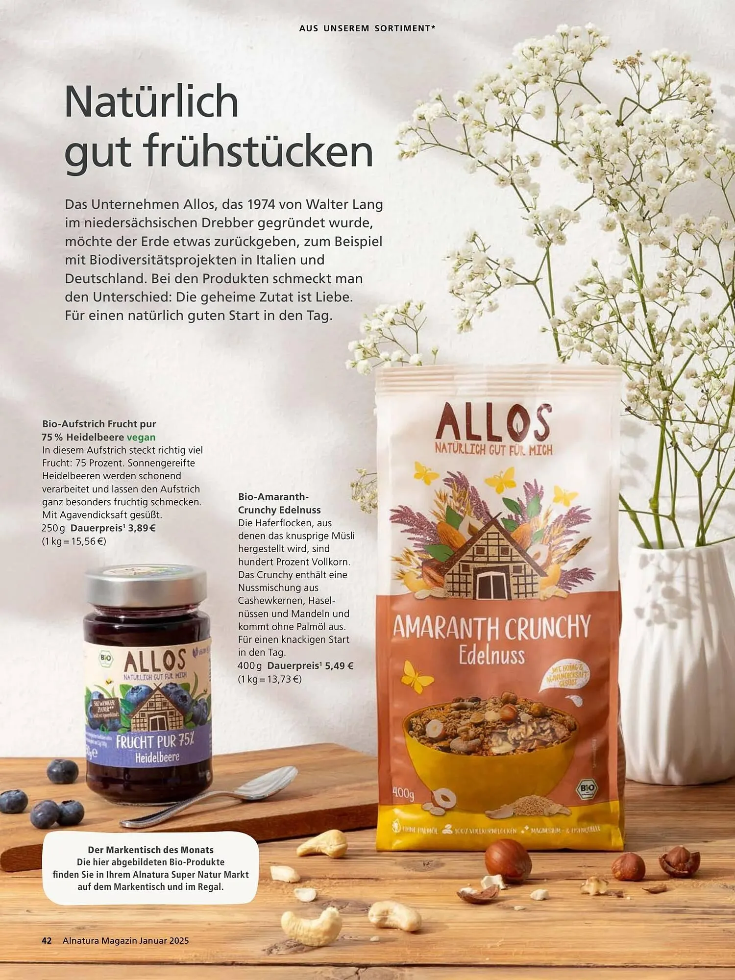 Alnatura Prospekt von 8. Januar bis 1. Februar 2025 - Prospekt seite 42
