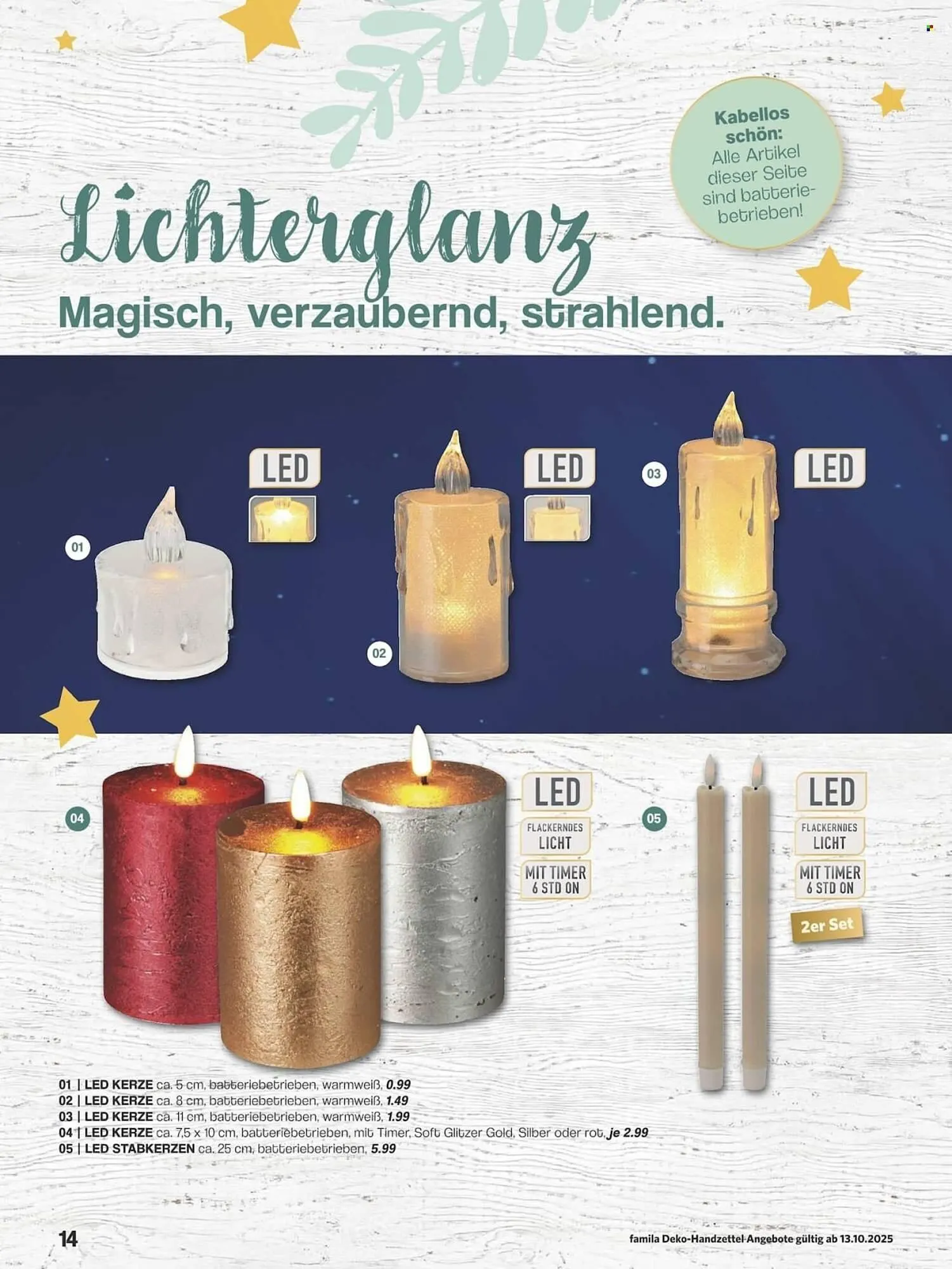 Famila Nord Ost Prospekt von 13. Oktober bis 31. Dezember 2025 - Prospekt seite 14