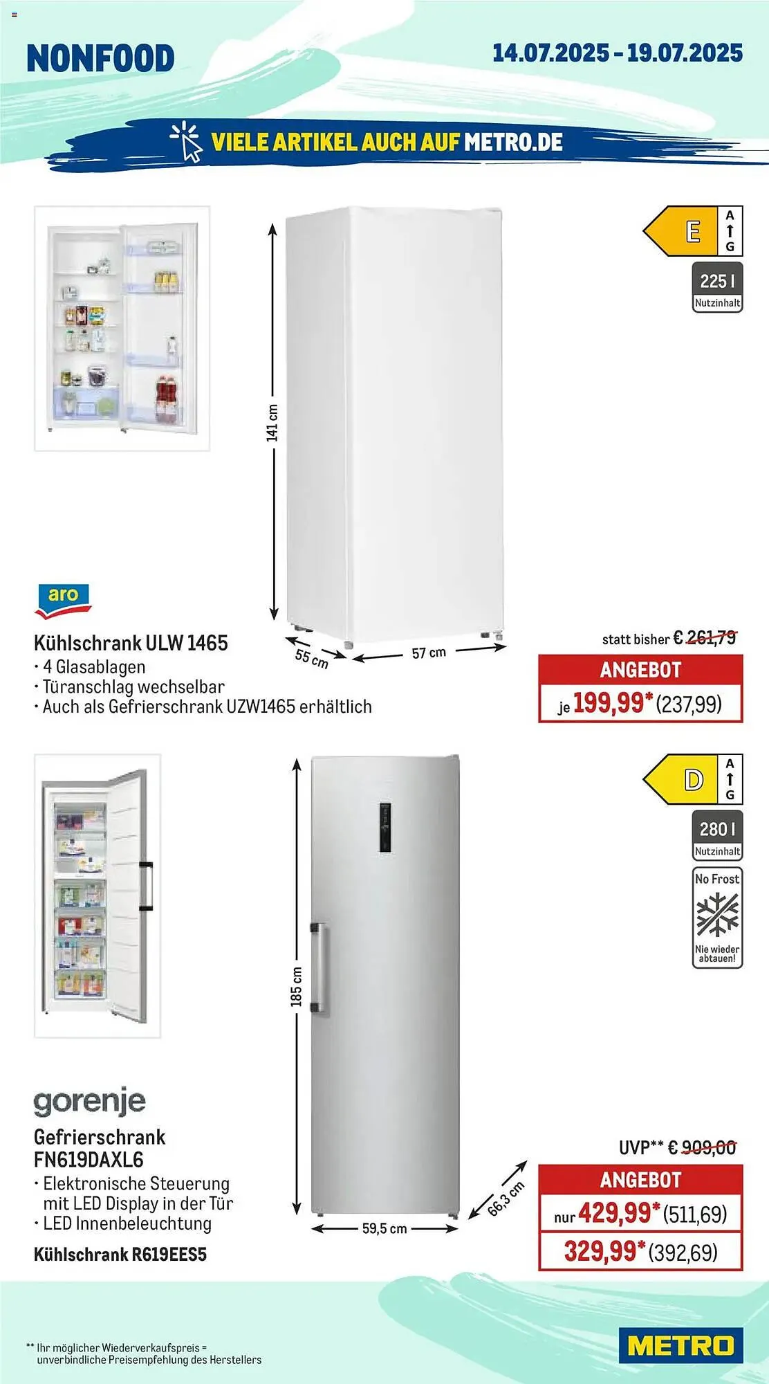 METRO Prospekt von 14. Juli bis 19. Juli 2025 - Prospekt seite 23
