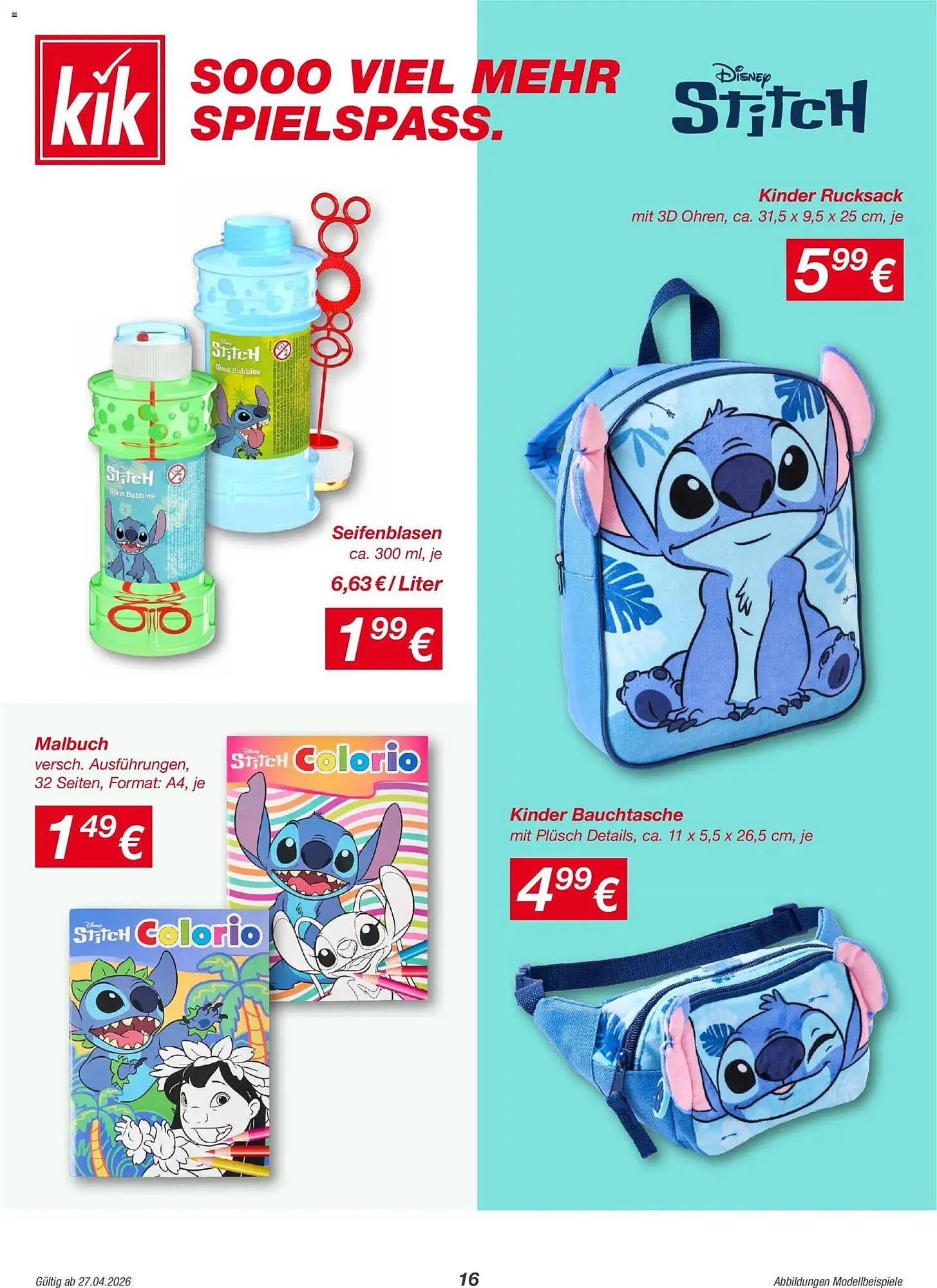 KiK Prospekt von 27. April bis 10. Mai 2026 - Prospekt seite 16