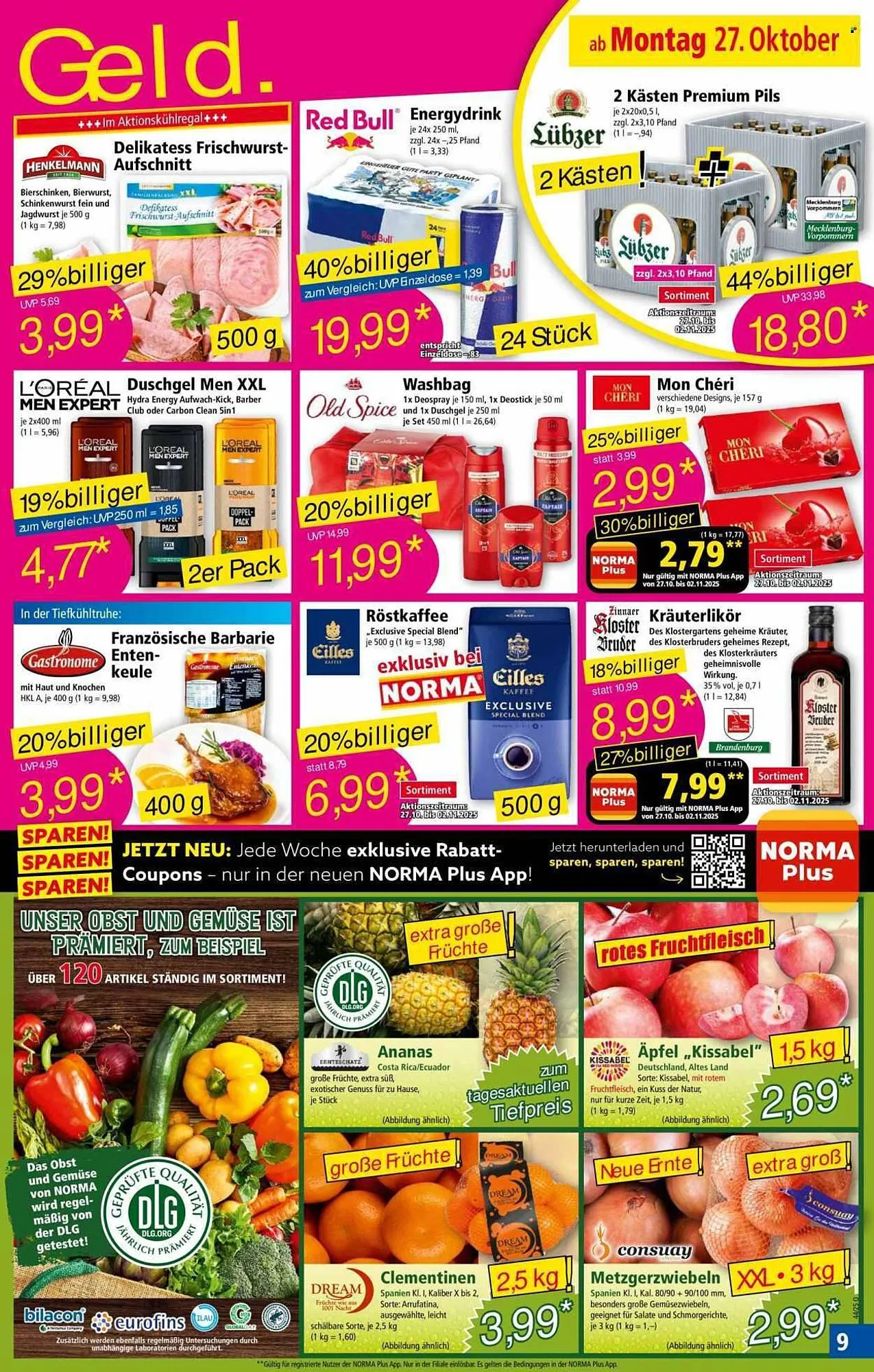 Norma Prospekt von 27. Oktober bis 2. November 2025 - Prospekt seite 9