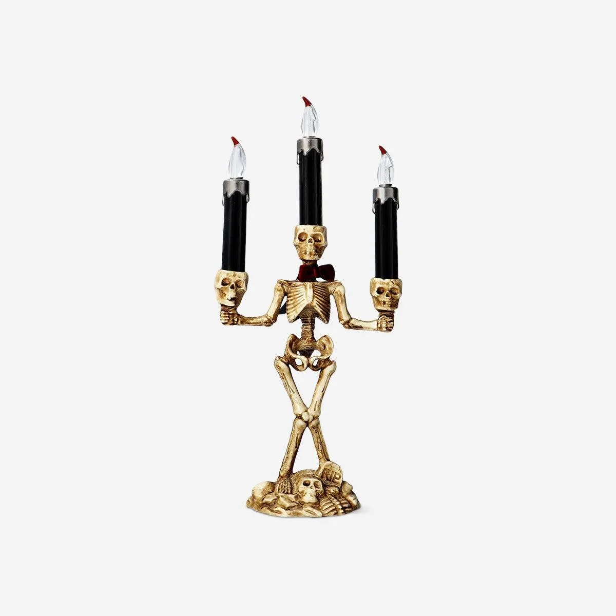 Colour changing skeleton candelabra