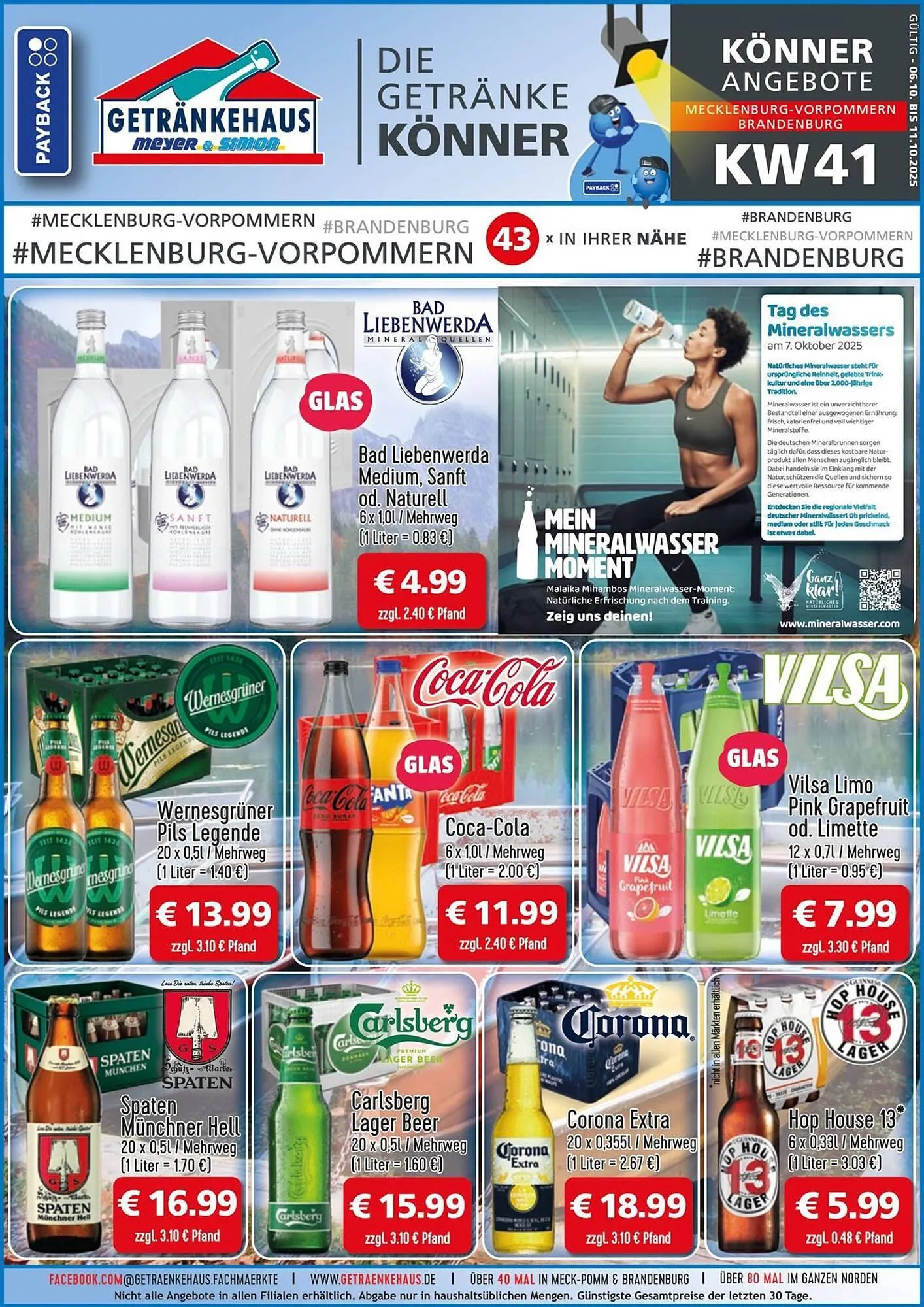Getränkehaus Prospekt von 6. Oktober bis 11. Oktober 2025 - Prospekt seite 1