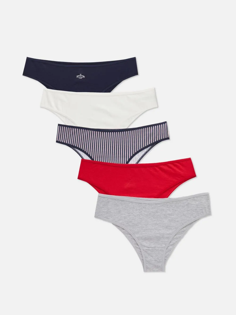 Brazil-Slips mit hohem Baumwollanteil, 5er-Pack