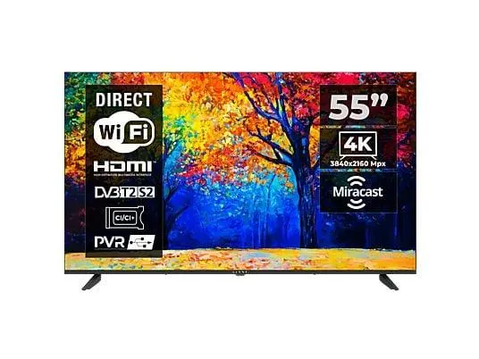KIANO Elegance TV 55" Fernseher (Flat, 55 Zoll / 139 cm, UHD 4K, SMART TV)