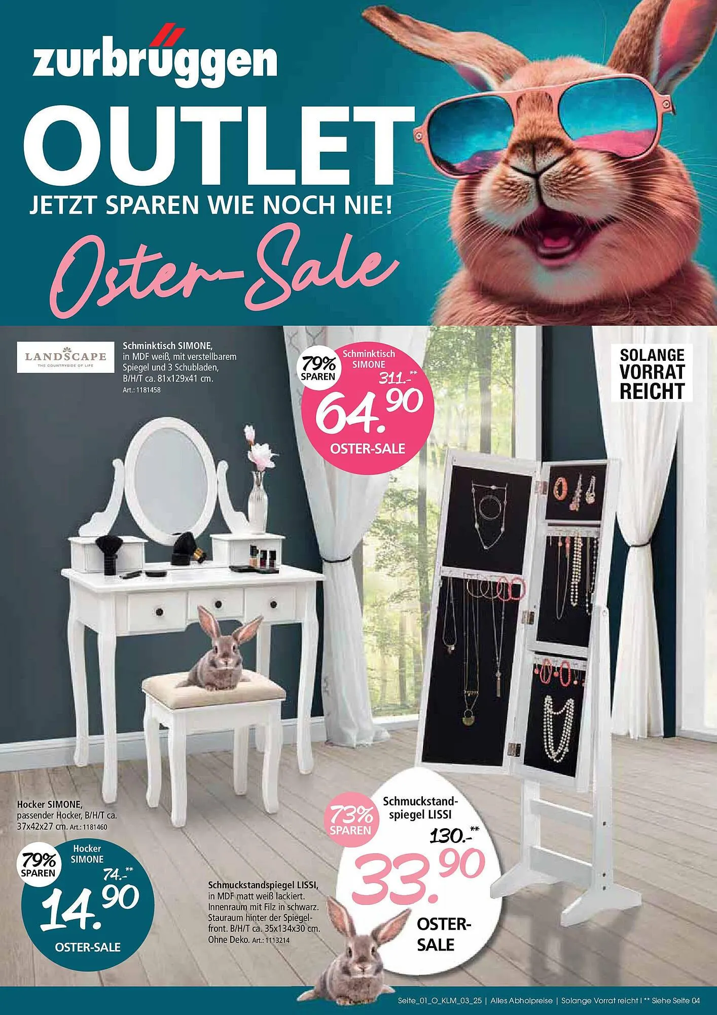 Zurbrüggen Prospekt von 10. April bis 4. Mai 2025 - Prospekt seite 1