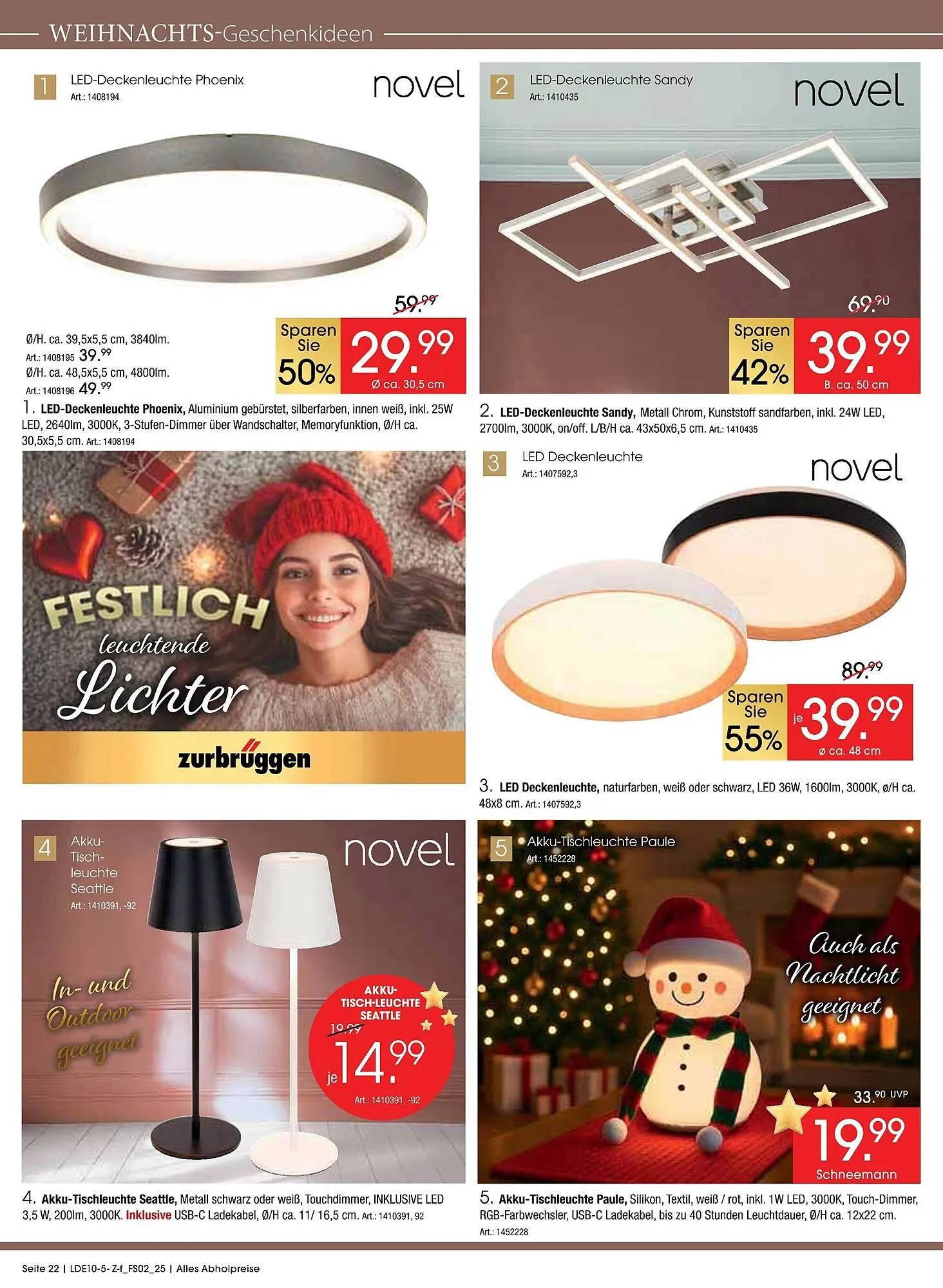 Zurbrüggen Prospekt von 11. Oktober bis 15. November 2025 - Prospekt seite 22