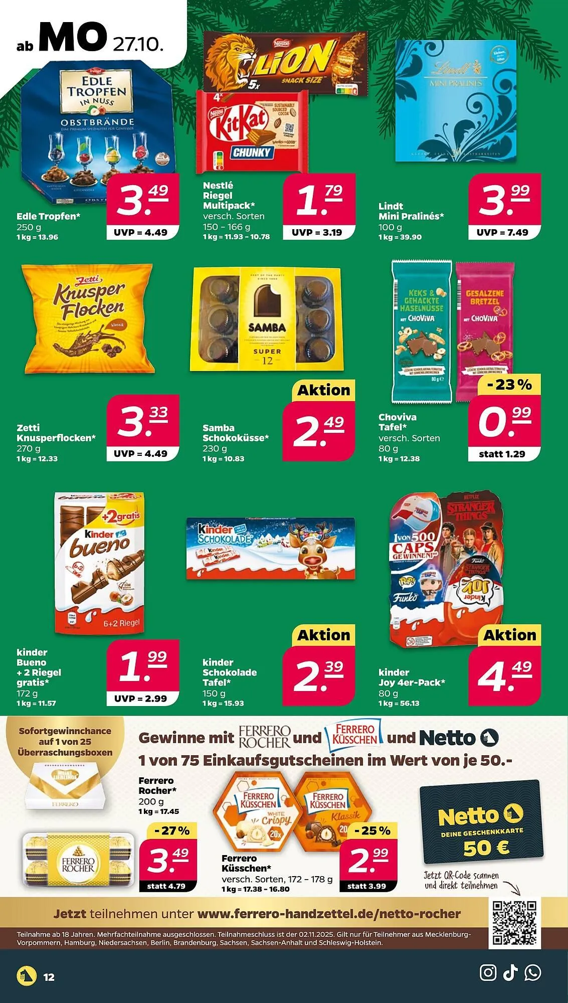 NETTO Prospekt von 27. Oktober bis 1. November 2025 - Prospekt seite 12