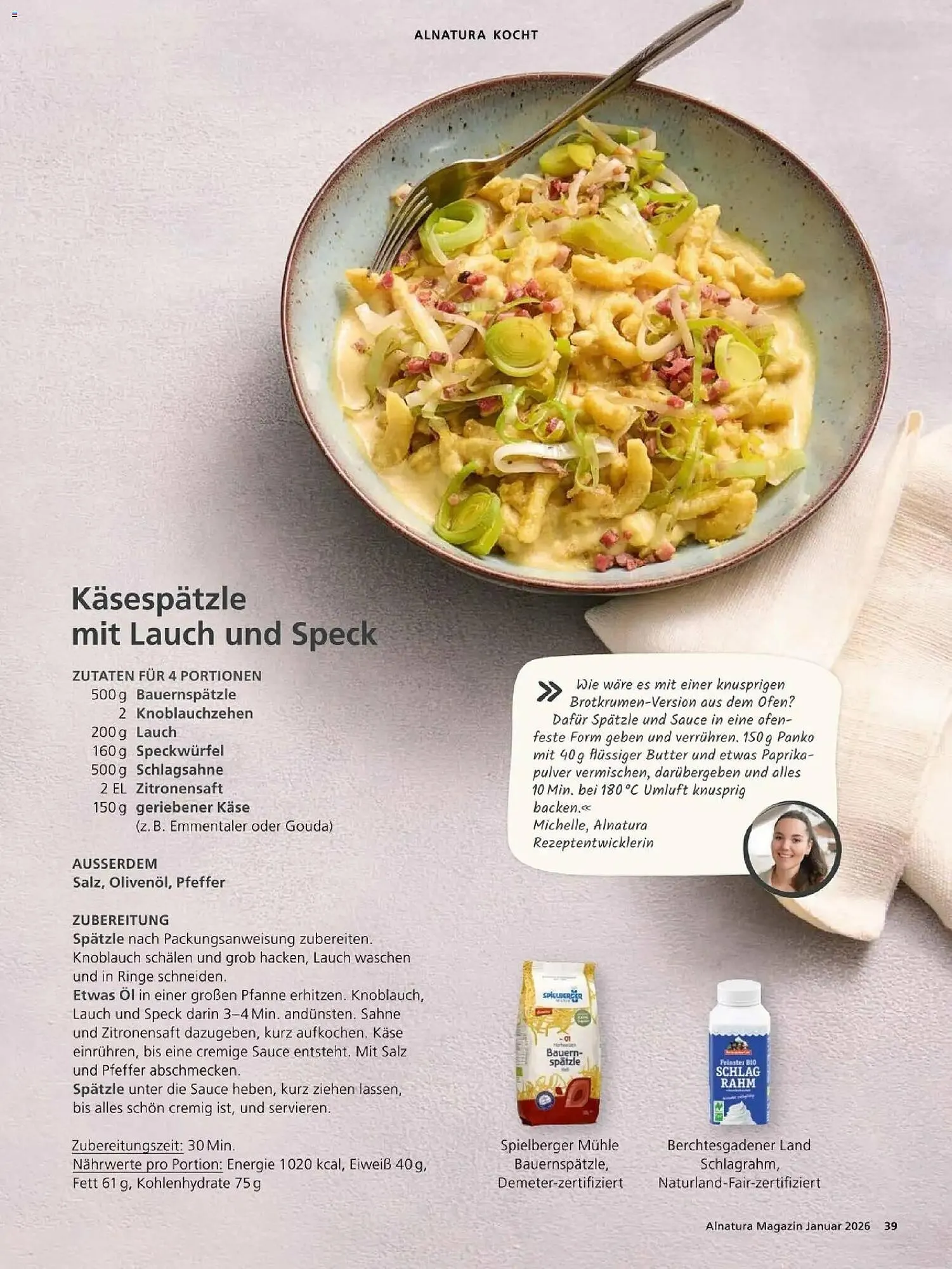 Alnatura Prospekt von 1. Januar bis 31. Januar 2026 - Prospekt seite 39