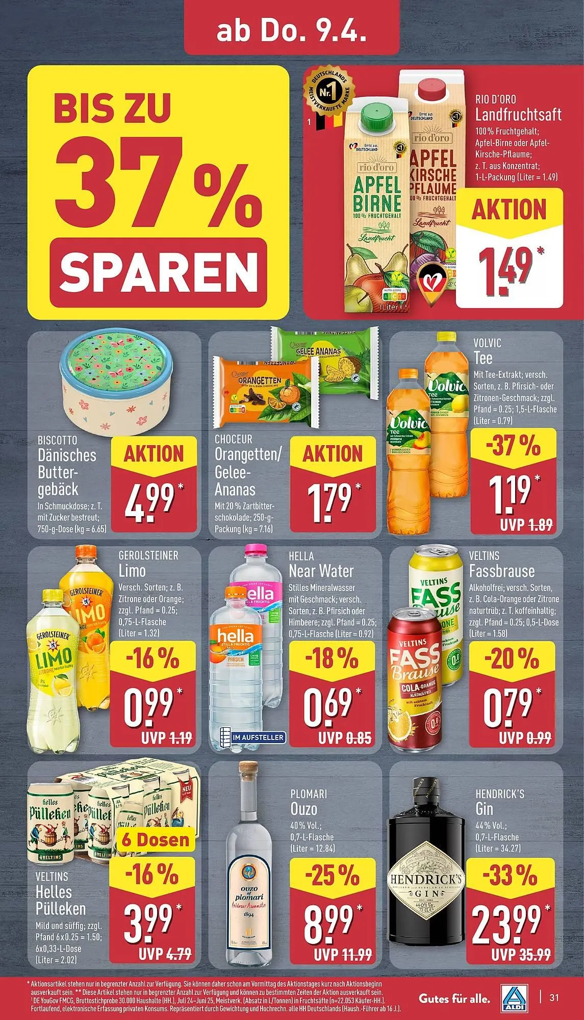 Aldi Nord Prospekt von 7. April bis 11. April 2026 - Prospekt seite 31