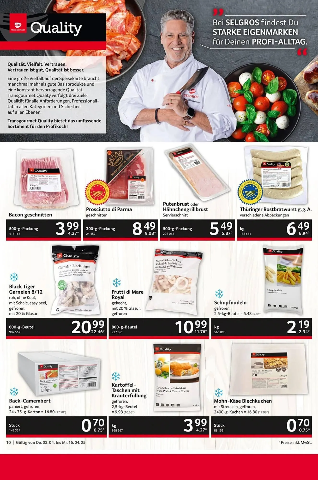 Selgros Prospekt von 3. April bis 16. April 2025 - Prospekt seite 10