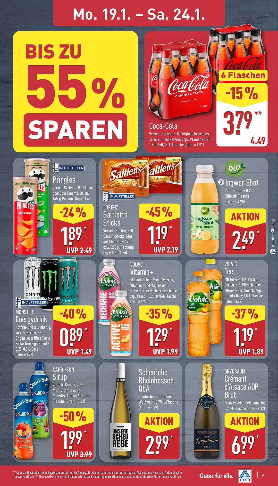 Aldi Nord Prospekt von 19. Januar bis 24. Januar 2026 - Prospekt seite 9