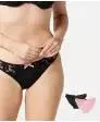Slips mit Kontrastschleife 2er-Pack, Janina
