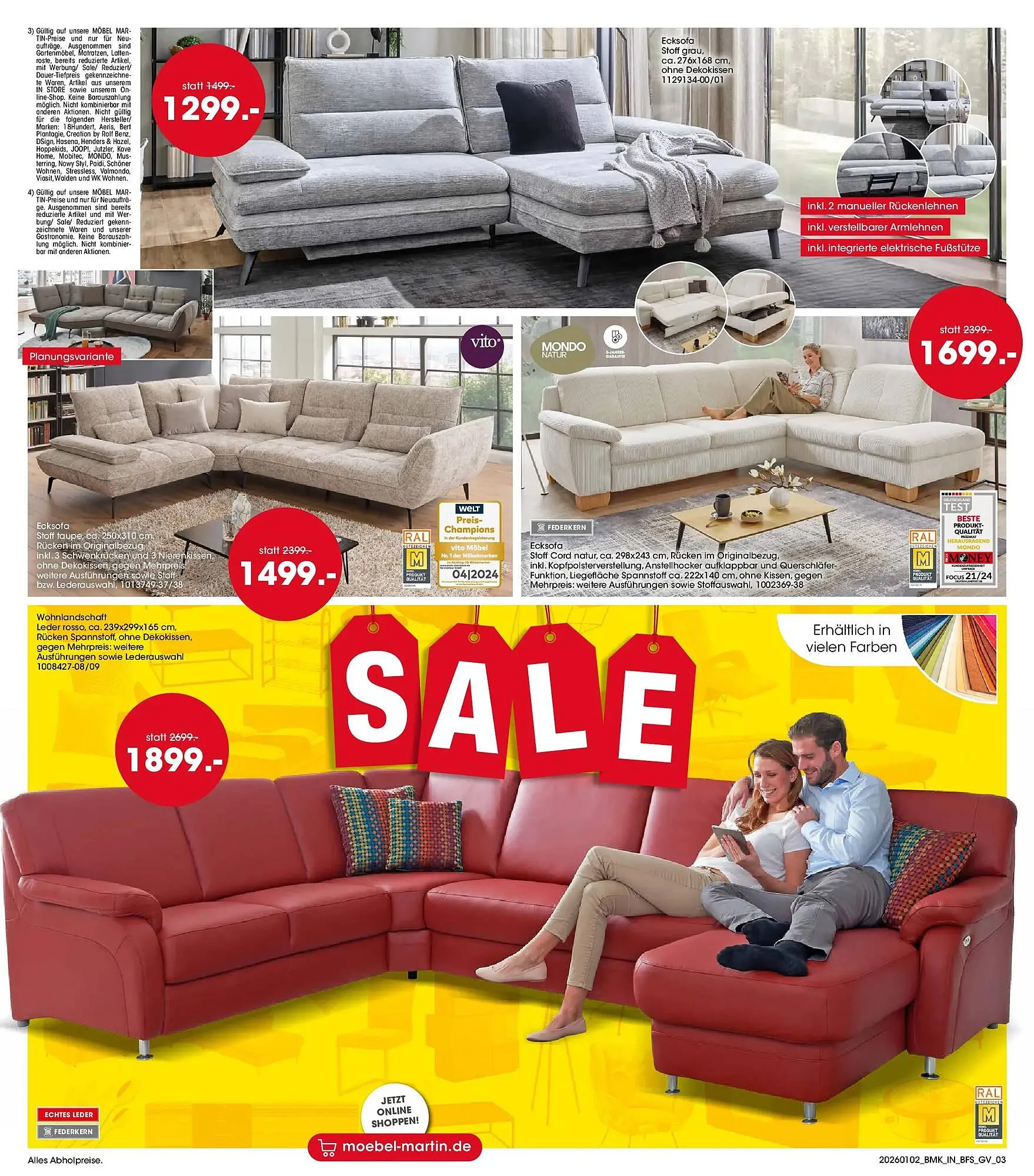 Möbel Martin Prospekt von 1. Januar bis 31. Januar 2026 - Prospekt seite 3