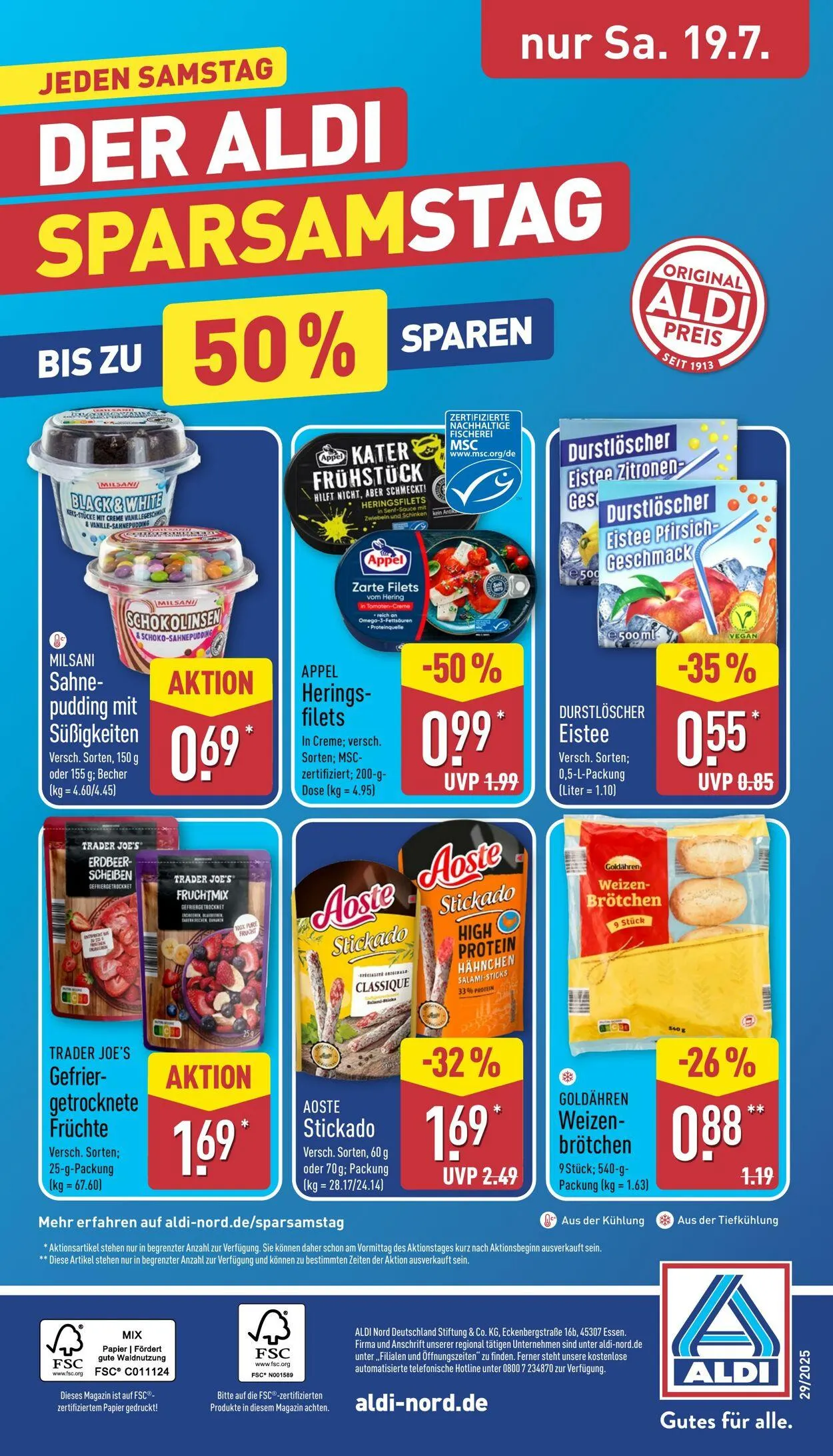 Aldi-Nord von 7. Juli bis 12. Juli 2025 - Prospekt seite 36