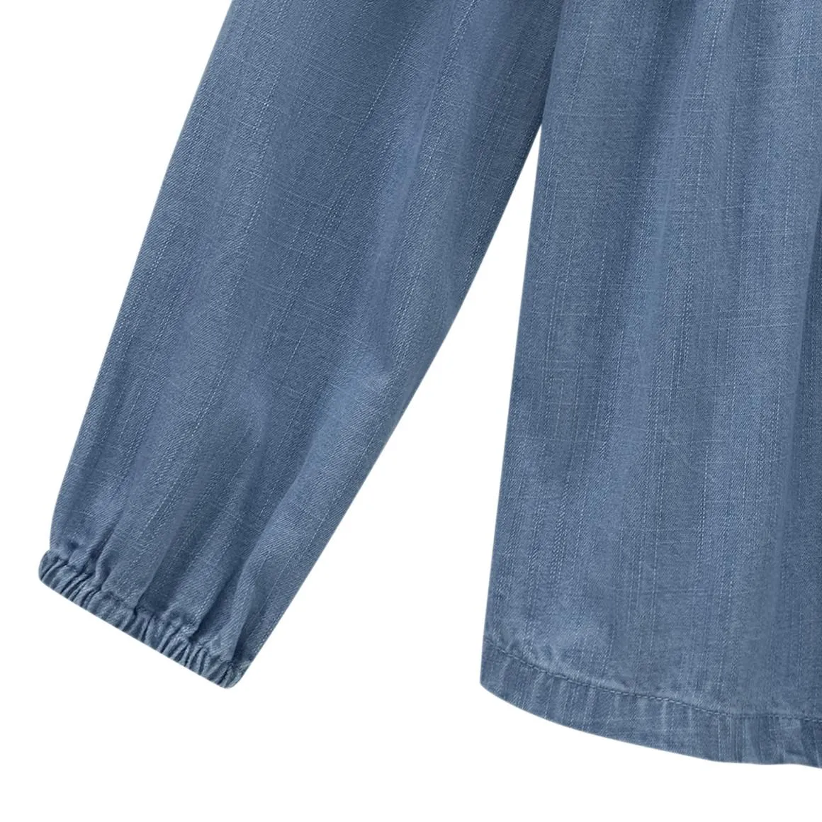 Mädchen Jeansbluse mit Zierschleife