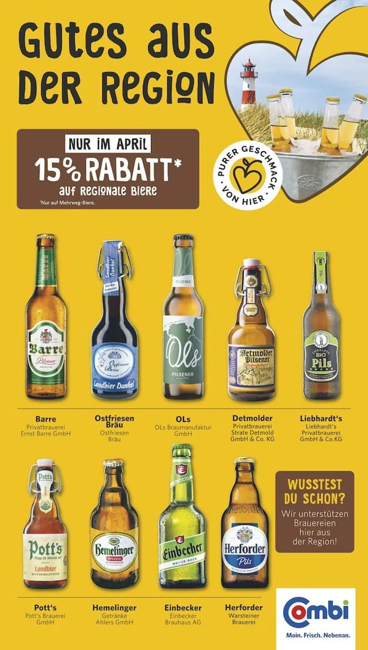 Combi von 1. April bis 30. April 2025 - Prospekt seite 1