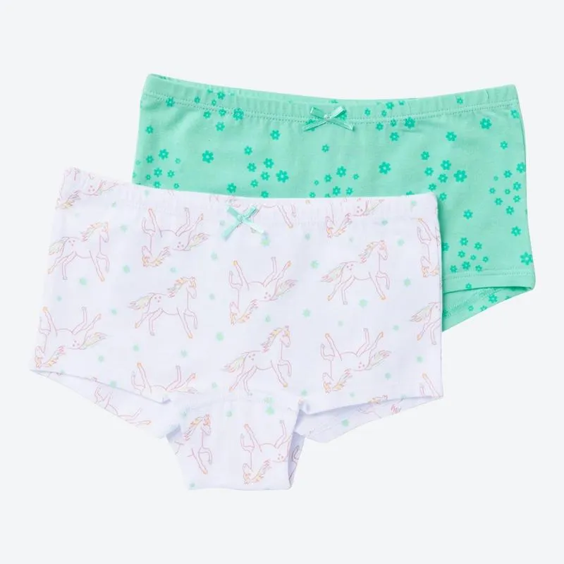 Kinder-Mädchen-Panty aus Baumwolle, 2er-Pack