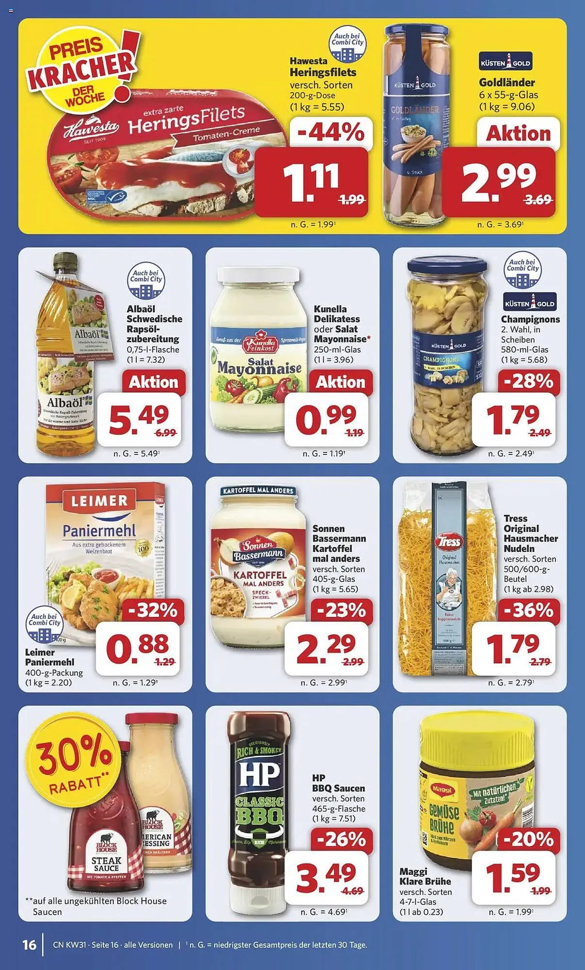 Combi Prospekt von 28. Juli bis 2. August 2025 - Prospekt seite 20