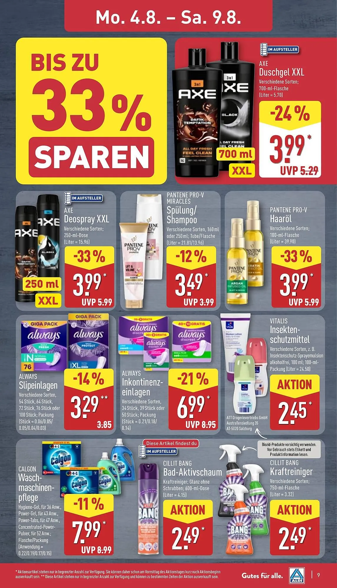 Aldi Nord Prospekt von 4. August bis 9. August 2025 - Prospekt seite 9