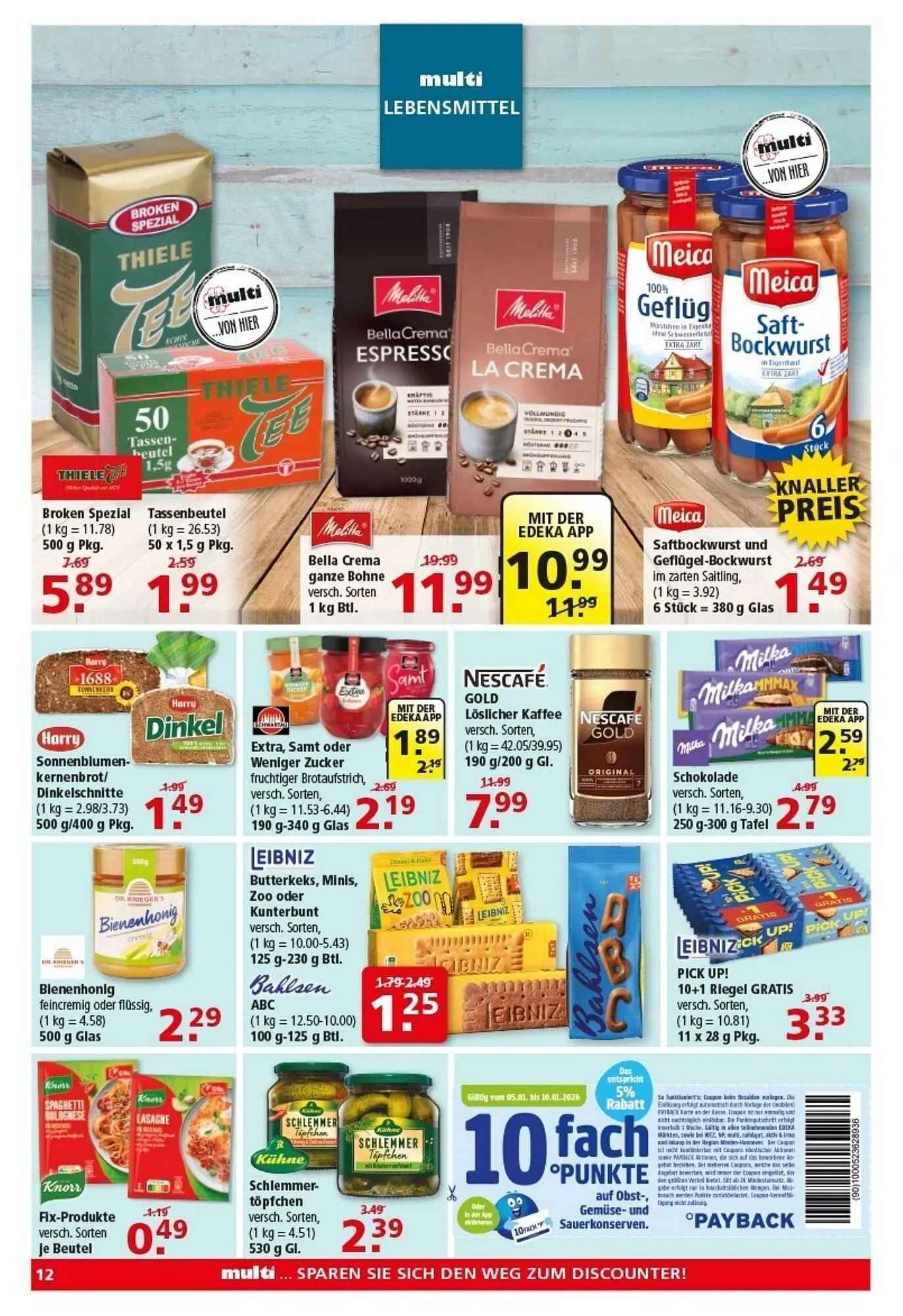 Multi Markt Prospekt von 5. Januar bis 10. Januar 2026 - Prospekt seite 12