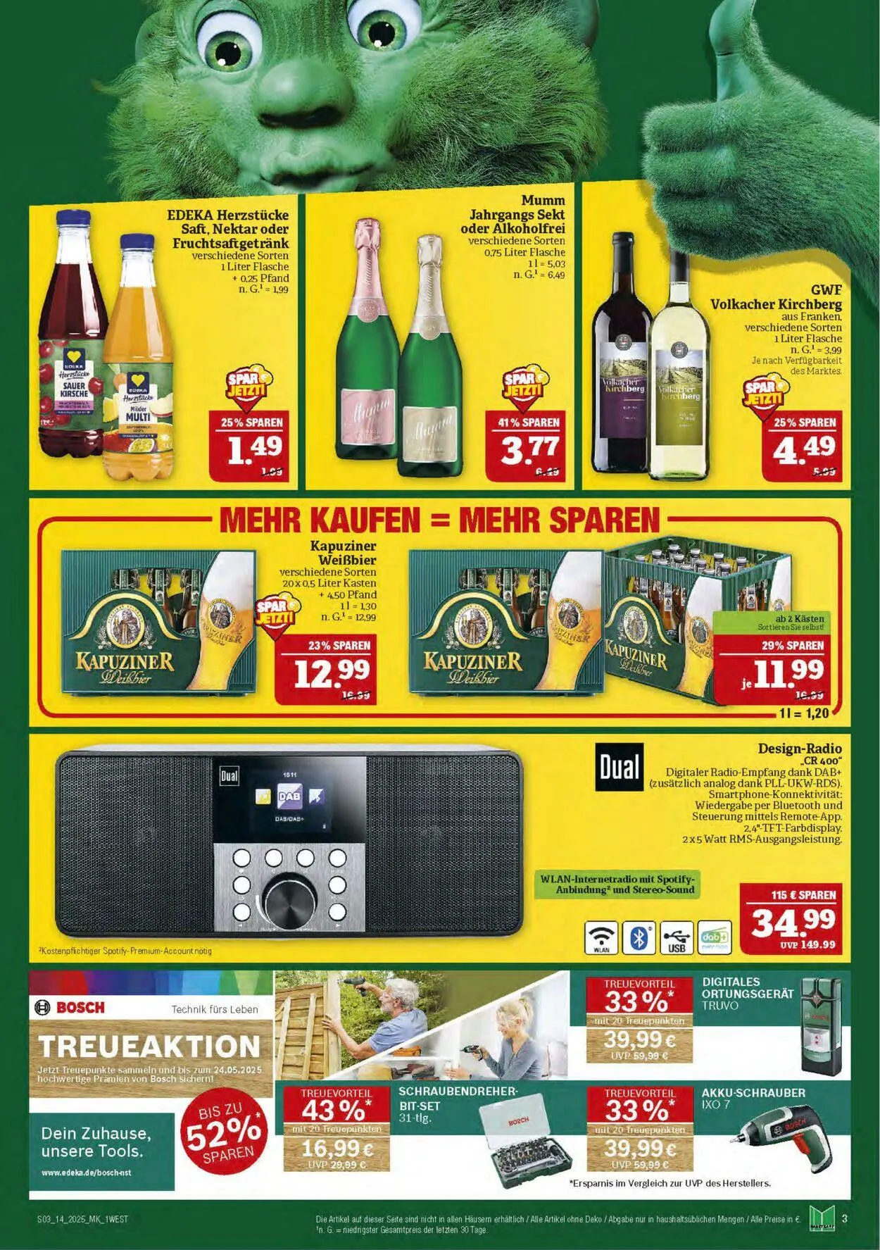 Marktkauf - Nürnberg-Thon Aktueller Prospekt von 31. März bis 5. April 2025 - Prospekt seite 3