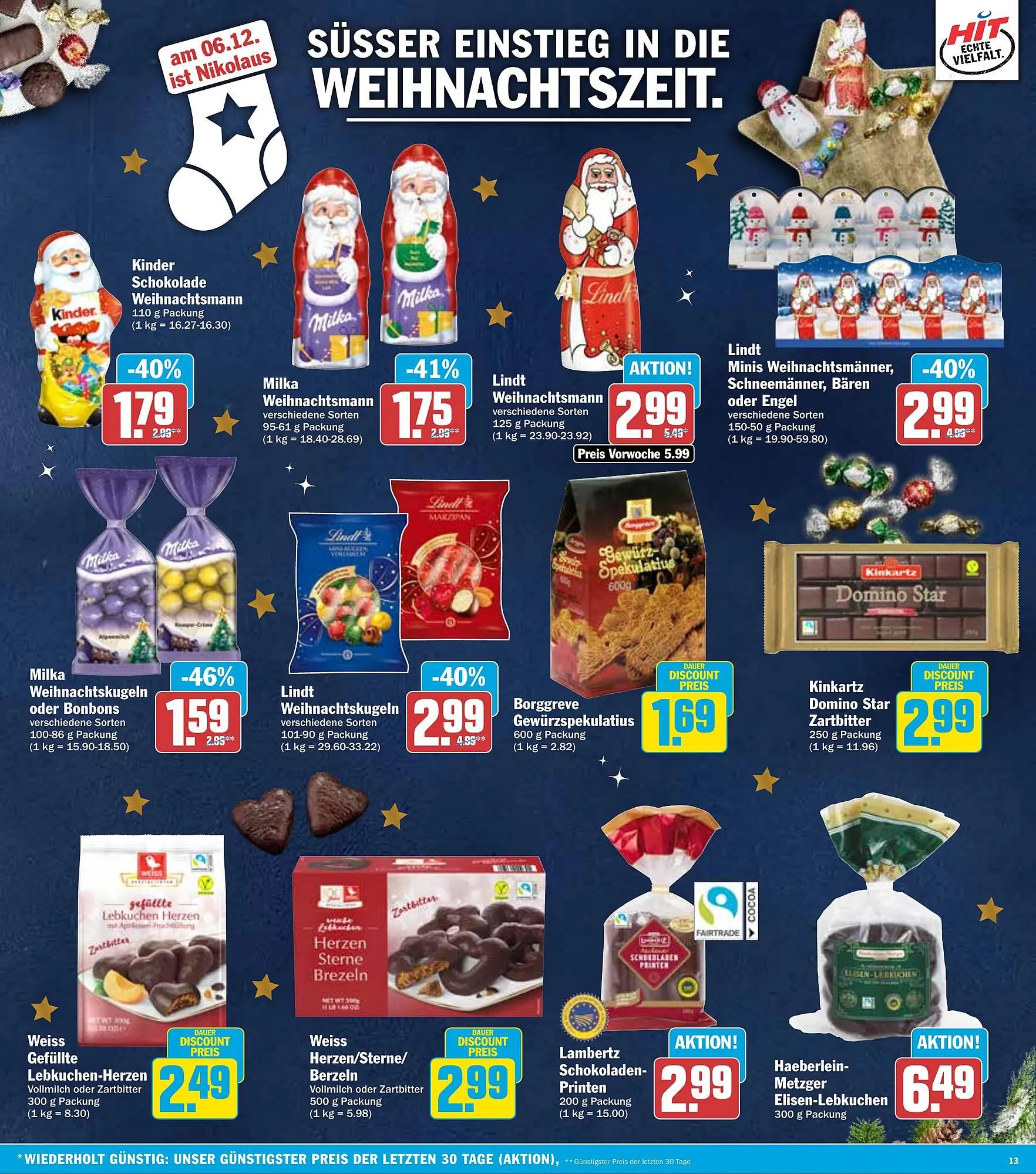 HIT Prospekt von 1. Dezember bis 6. Dezember 2025 - Prospekt seite 13
