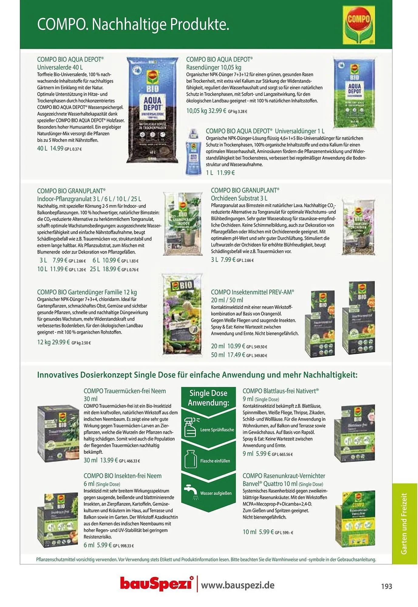 BauSpezi Prospekt von 15. April bis 31. Dezember 2026 - Prospekt seite 195