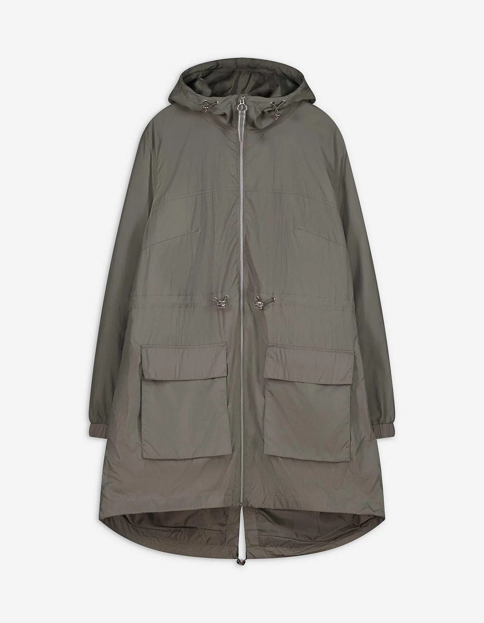 Outdoorjacke - Kapuze - grün