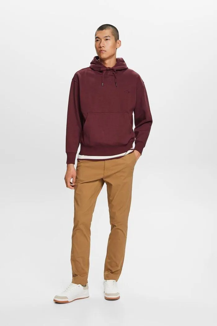 Pantalón chino ajustado en sarga de algodón