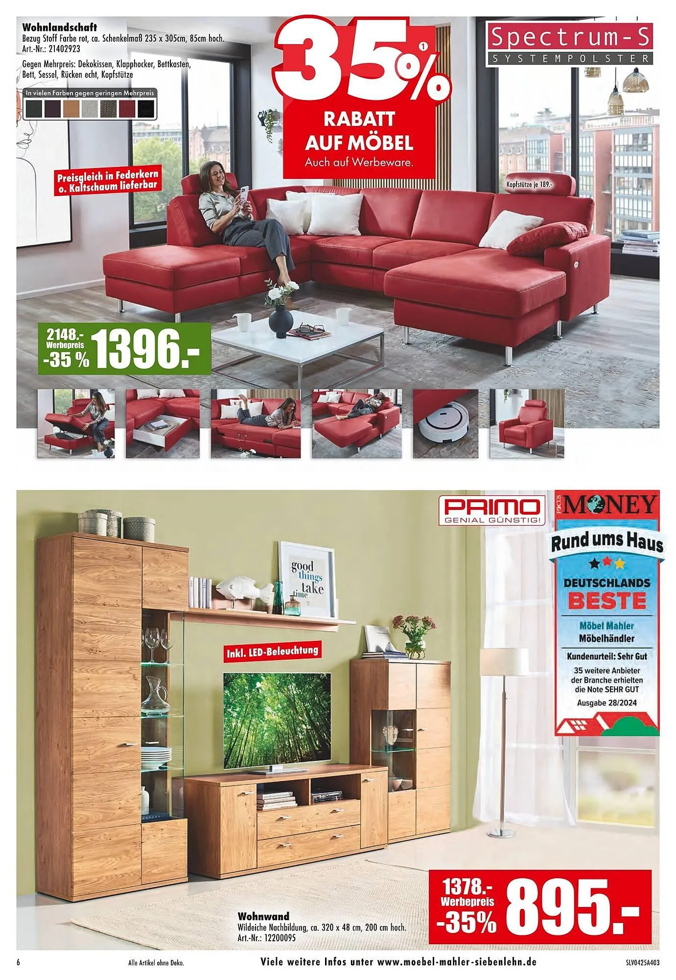 Möbel Mahler Prospekt von 2. April bis 15. April 2025 - Prospekt seite 6