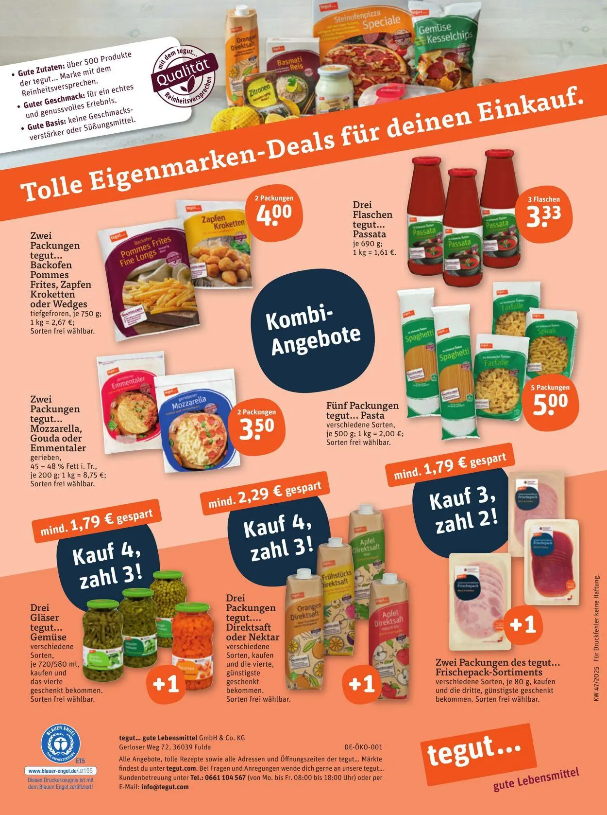 Tegut Aktueller Prospekt von 10. November bis 16. November 2025 - Prospekt seite 25