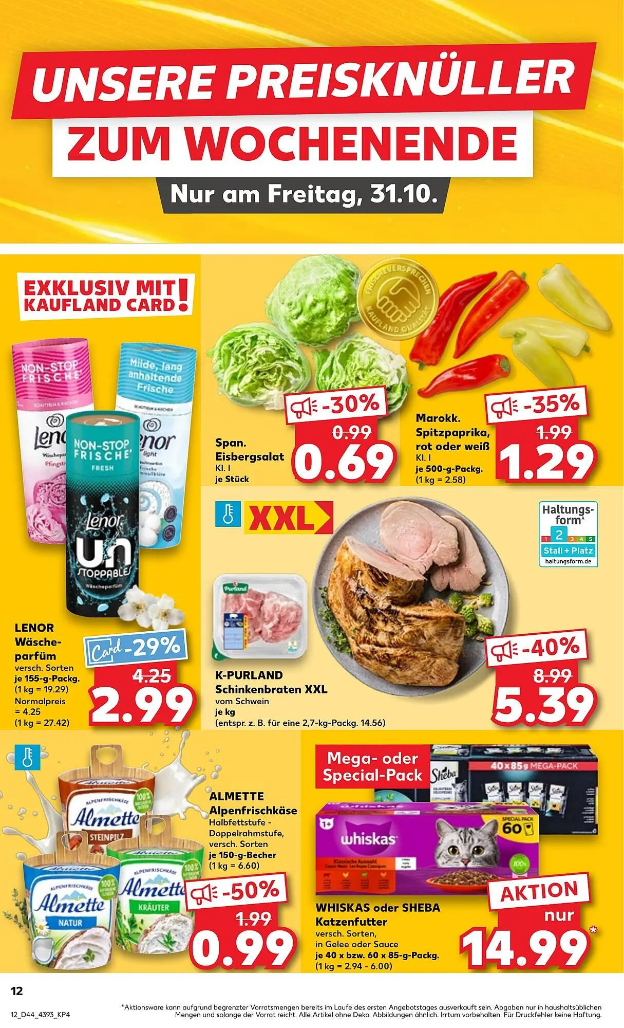 Kaufland Prospekt von 30. Oktober bis 5. November 2025 - Prospekt seite 12
