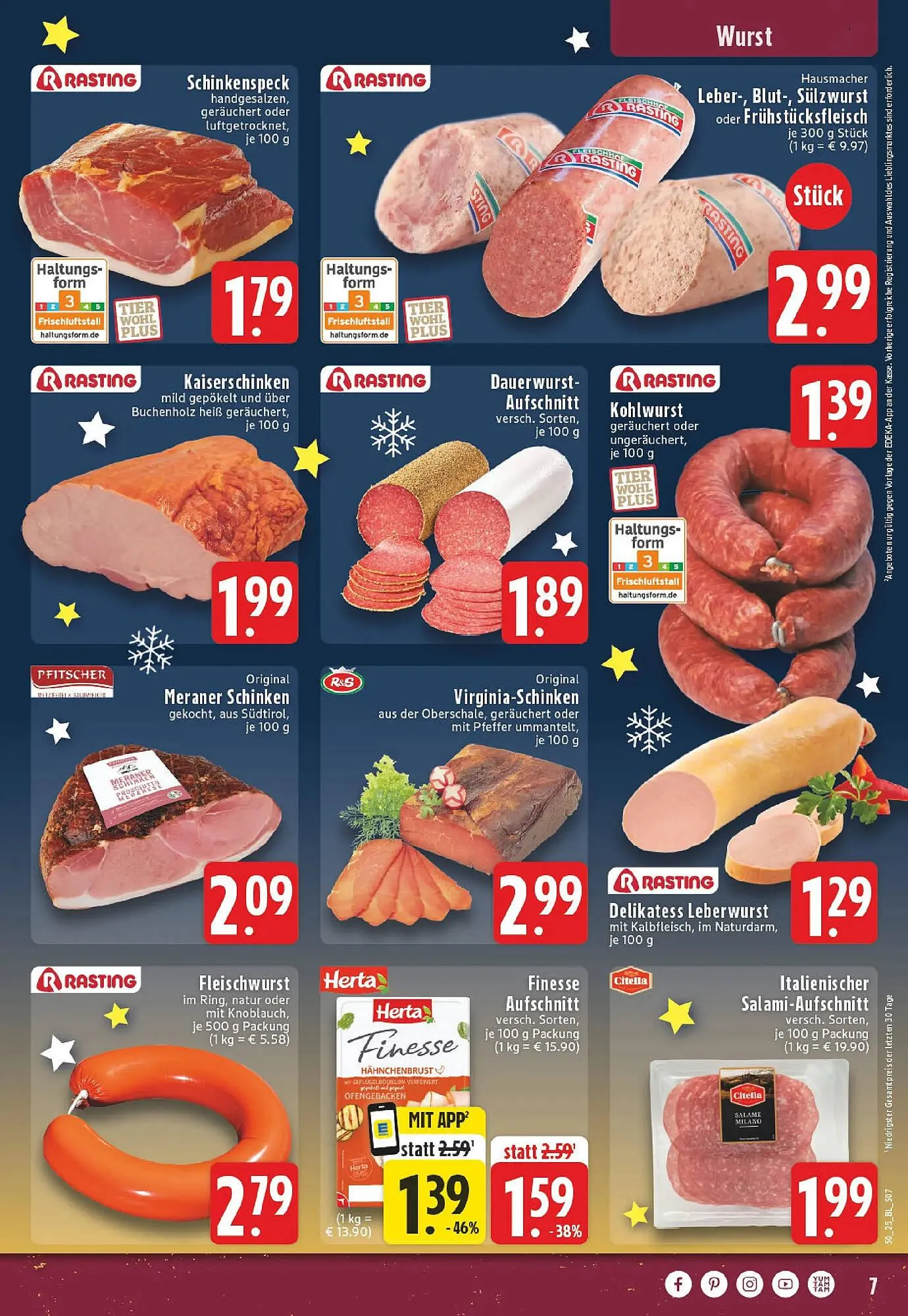 Edeka Prospekt von 8. Dezember bis 13. Dezember 2025 - Prospekt seite 7