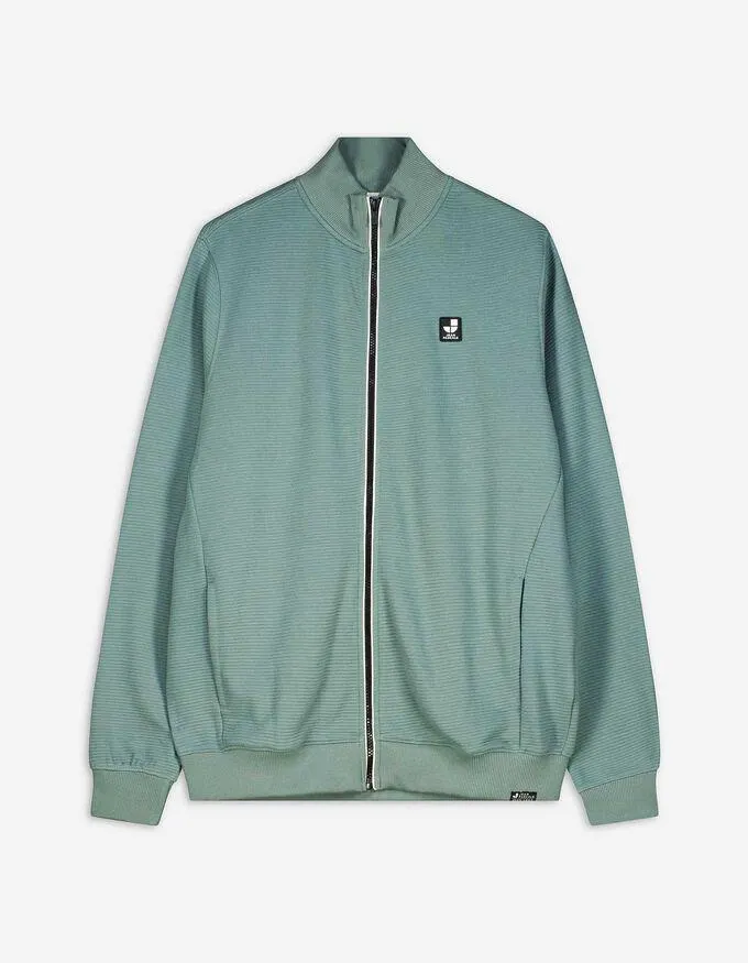 Propínací mikina - Nášivka se značkou - tmave zelena