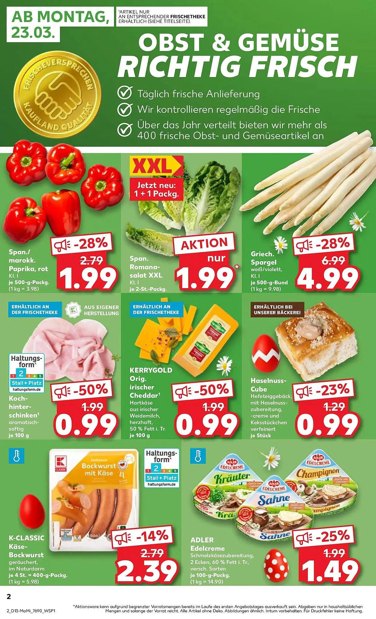 Kaufland Prospekt von 23. März bis 25. März 2026 - Prospekt seite 2