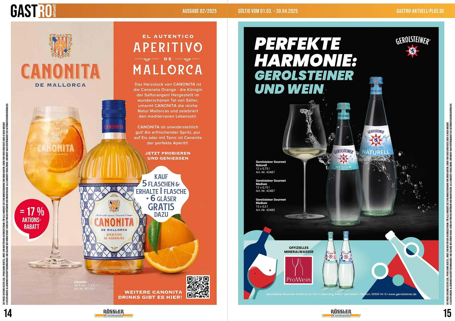 Getränke Rössler Prospekt von 1. März bis 30. April 2025 - Prospekt seite 8