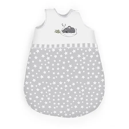 Moni Baby Schlafsack Koala, Länge 60 cm Breite 42 cm 100% Baumwolle, Druckknöpfe grau