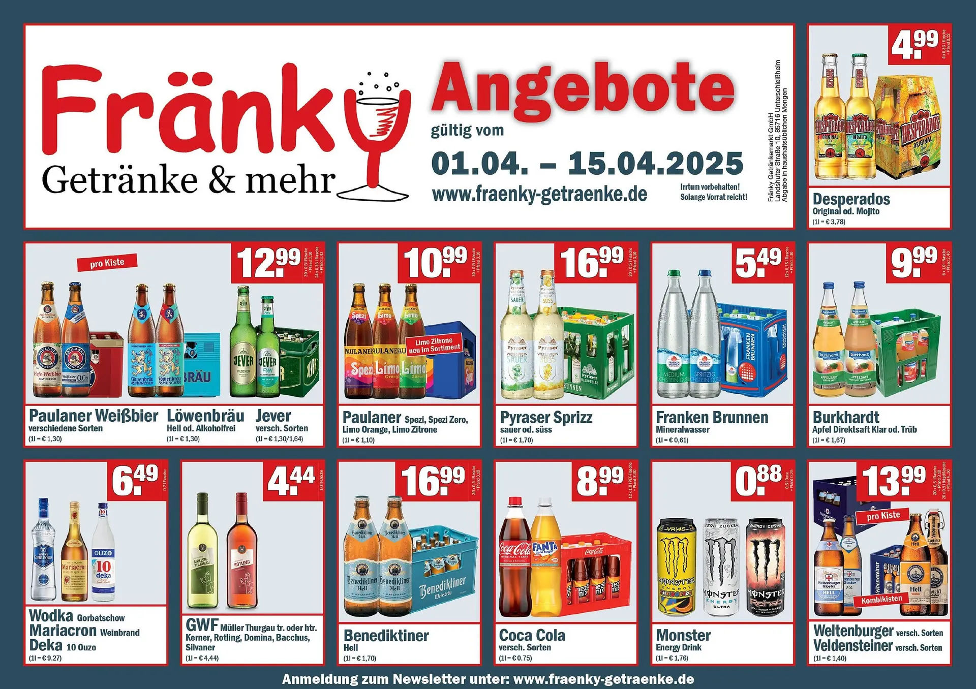 Fränky Getränke Prospekt - 1