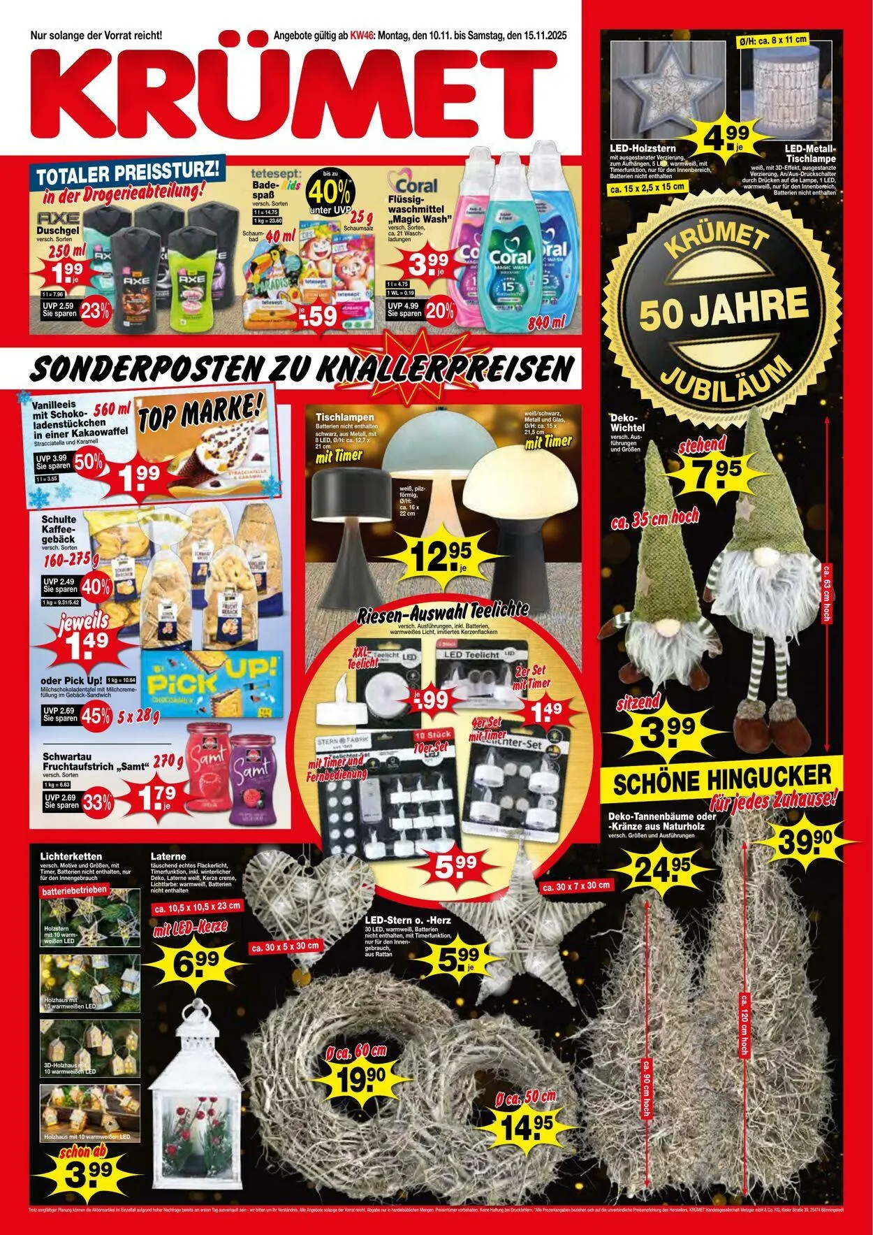 KRÜMET Aktueller Prospekt von 10. November bis 15. November 2025 - Prospekt seite 1