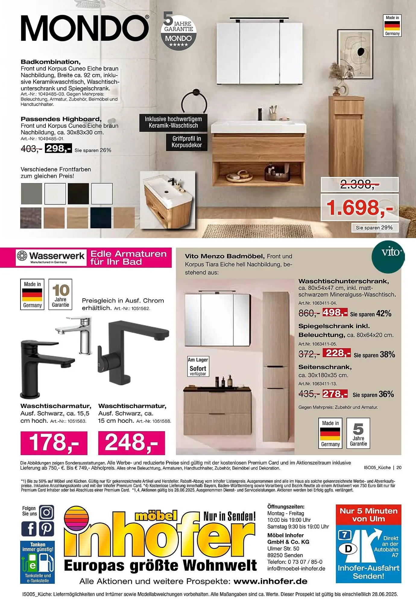 Möbel Inhofer Prospekt von 10. Juni bis 28. Juni 2025 - Prospekt seite 20