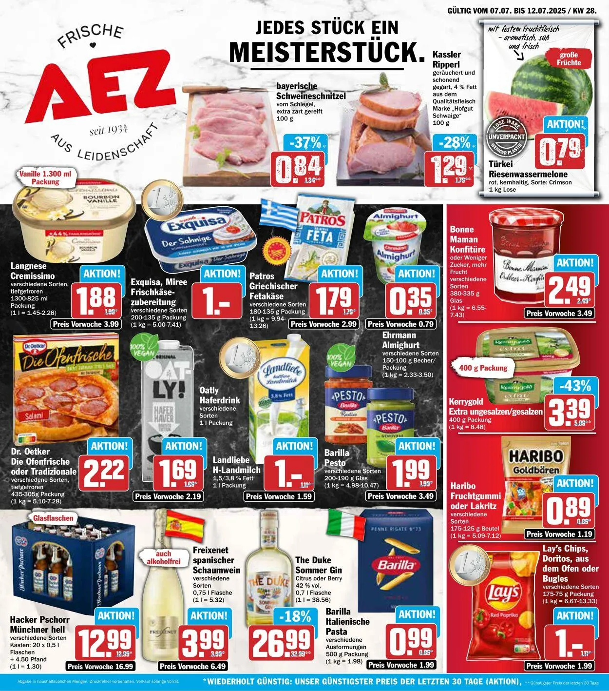 AEZ Aktueller Prospekt von 7. Juli bis 12. Juli 2025 - Prospekt seite 1