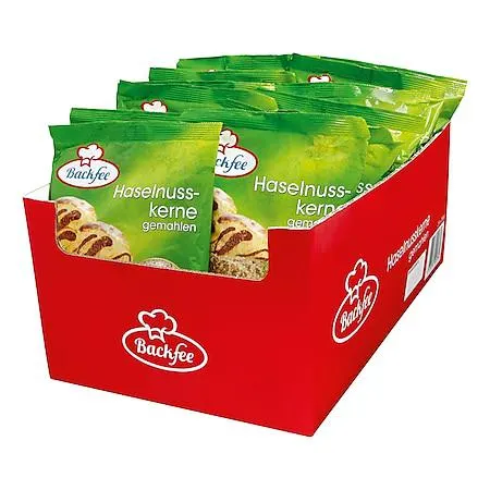Backfee Haselnüsse gemahlen 200 g, 25er Pack
