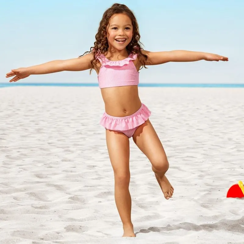 Mädchen-Bikini-Set mit Volants, 2-teilig