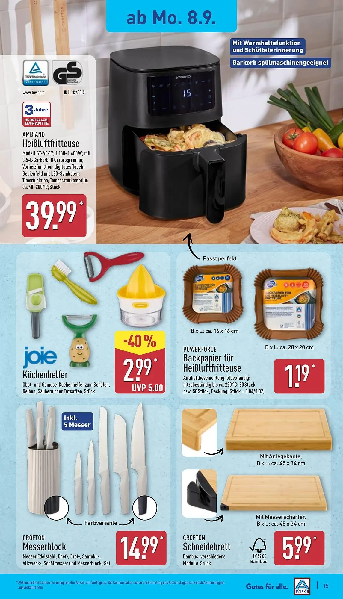Aldi Nord Prospekt von 8. September bis 13. September 2025 - Prospekt seite 19